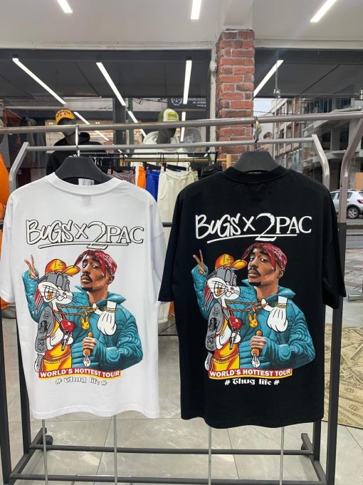 تي شيرت bugs 2 pac اوفر سايز